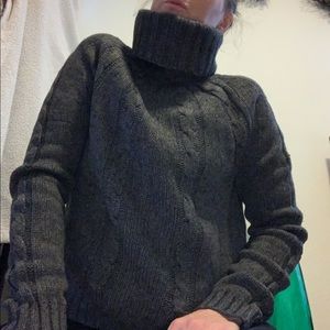 🦋Victor Alfaro Grey Lamb Wool Blend Sweater